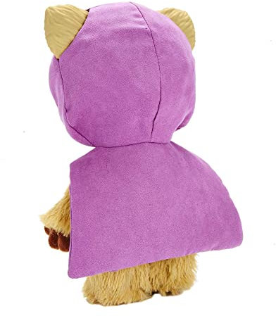 Star Wars Galactic Pals Plüsch-Spielzeug, 27,9 cm, rosa Ewok weiche Puppe mit Träger und Persönlichkeitsprofilkarte für personalisierte Erfahrung