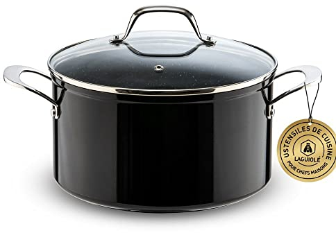 Laguiole - Faitout 32 cm noir anti-adhésif Greblon C2 induction