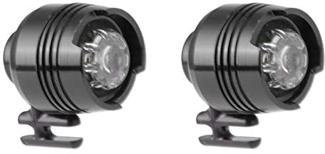 2 Uds Faros Linternas Accesorio Impermeable Zapatos Faro para Crocs Crock Shoe (Negro)