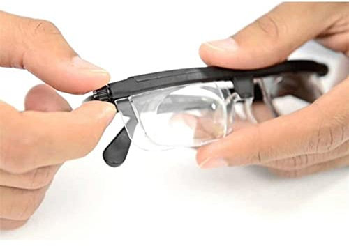 ASRIZE Men And Women Adjustable Strength Lens Eyeglasses Variable Focus Distance Zoom Reading Glasses Lens Diopter Range -6.0 To +3.0