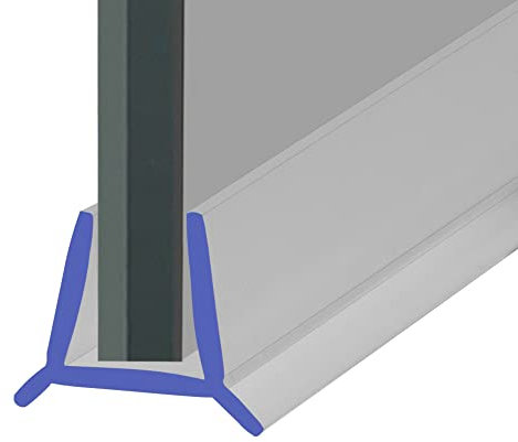 Shower Seal for Screens, Doors or Panels | Fits 6, 7 or 8mm Glass | Seals Gaps up to 3mm | 80cm, 90cm, 140cm or 2m Long | SEAL137 (80cm)