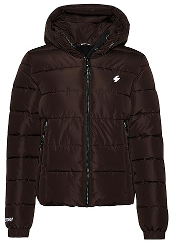 Superdry Damen Spirit Sports Steppjacke mit Kapuze