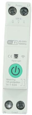 63A WIFI Smart Switch Rail DIN Energiezähler Überwachung Leistungsschalter MCB kompatibel mit TUYA(STM-M)
