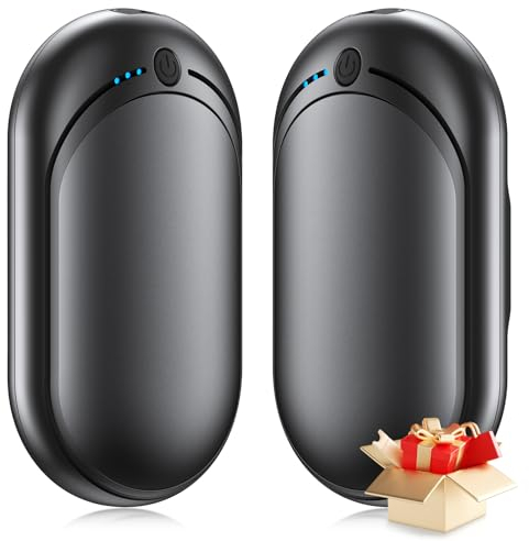 Babacom Hand Warmers Rechargeable, 2 Pack x 3000mAh [20H Long Heating] Hand Warmers Reusable, 3 Levels Heat Electric Handwarmers Ultralight Portable for Women/Men/Outdoor/Camping/Work