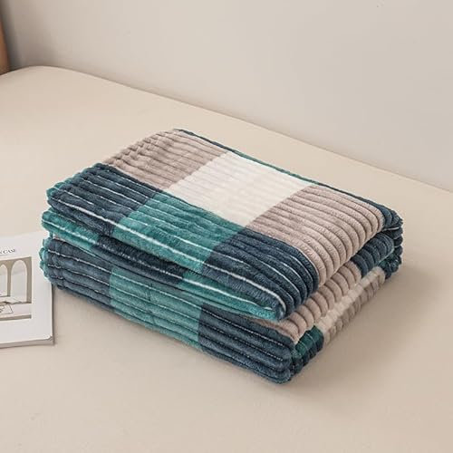 FEBE Kuscheldecke 220x200 cm Flauschig Tagesdecke Fleecedecke Flanell Decke Sofadecke Für Couch Wohndecke Wendedecke als Sofaüberwurf oder Wohnzimmerdecke