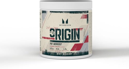 Myprotein Origin Pre-Workout Dry Scoop - Cherry Drops, Energy Booster für Fitness, Übung und Pre-Workout Protein-Shakes, kein Wasser, kein Mischen