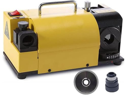 Drill Bits Sharpener, Drill Bit Grinding Machine 3-20mm, 95° to 140° Point Angle Adjustable Drill Bit Re-Sharpener, Portable Bits Sharpening Machine with 18 Collets