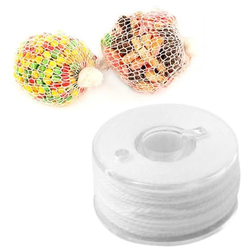 PVA-Angelschnur – wasserlösliche Schnur, | Wasserlöslicher PVA-Blattfaden, 20 m Angelnestmaterial aufgerollt mit 8 Zöpfen, Köderbeutel, Karpfenangelzubehör, Auflösefaden für Angelköderbeutel