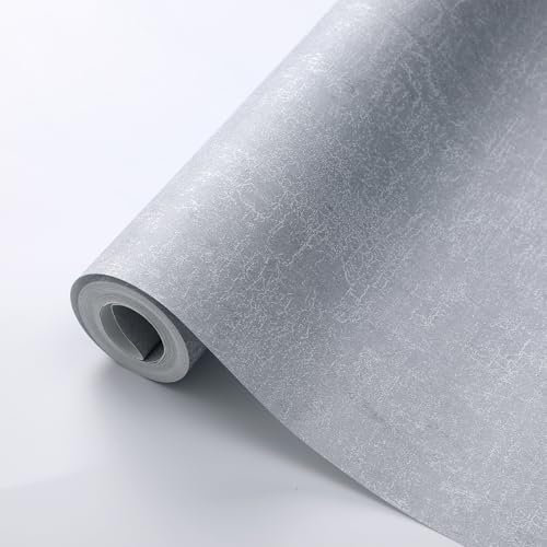 Light Blue Thick Concrete Effect Wallpaper - Industrial Textured Cement Shabby Chic Contact Faux Matte Textured Feature Decorative Roll for Bedroom Living Room