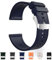TODYSTRAP Uhrenarmband 20mm Silikon, Kautschuk Uhrenarmband Blau mit Schnellverschluss, Smartwatch Sport Weiche Ersatzarmband für Herren Damen, Silikonarmband 18mm 20mm 22mm