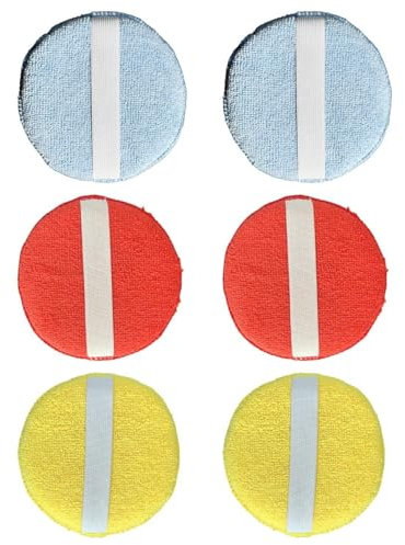 6 Stücke Autolierschwamm, Autoreinigungswerkzeuge, Autoversorgungen Für Autos, Runde Reinigungsschwamm.