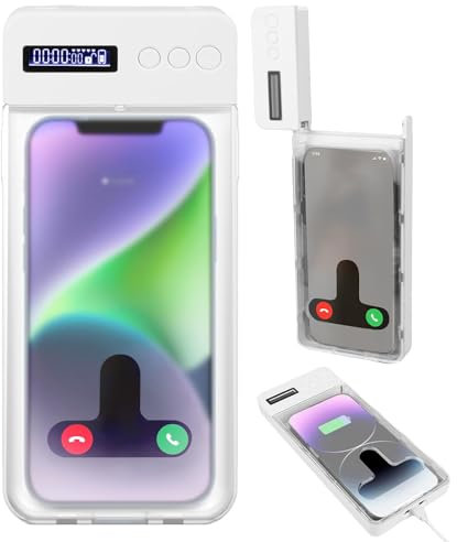 atnayo Phone Lock Box with Timer, Phone Safe Timed Jail for Conquer Phone Addiction and Help to be Self Discipline Focus
