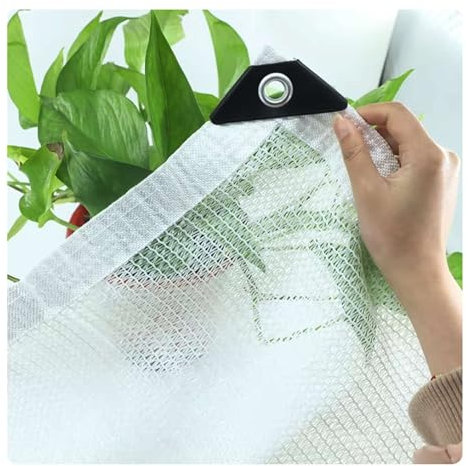 50% Tela de Sombra para Invernadero, Bloqueador Solar de Malla para Huertos, Viveros y Suculentas 2×3.0m 2X6.0m 3×3.0m 3×4.0m 3×5.0m Lavable y Resistente al Desgarro(13'x13'(4x4.0m))
