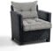 PFM HOME - Sitzauflagen Gartenmöbel mit Rückenkissen Set - Outdoor Polster für Gartenmöbel Auflagen Lounge-Kissen - 2-er-Set: Sitzkissen 50x50 cm mit Rückenkissen 50x40 cm