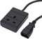 iSynq 0.5m IEC C14 Plug to 1 Gang Mains Power UK Socket