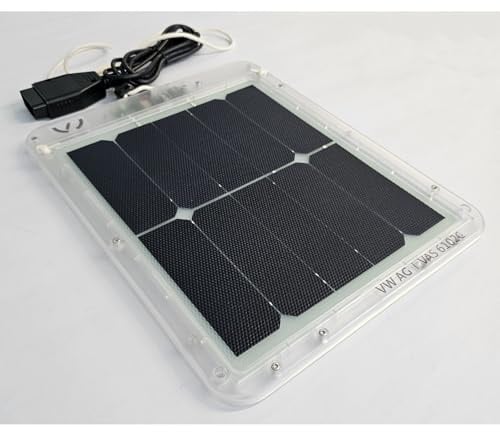 Volkswagen ASE44702003000 Solar-Lademodul 12V Starterbatterie Batterieladegerät Selbstentladungsschutz OBD2-Adapter Solarmodul Autobatterie Spezialwerkzeug VAS6102C