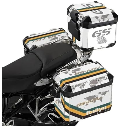 Per R1200GS Slip On R1250GS ADV Moto Bauletto Superiore Laterale Bauletto Bauletti Valigie Adesivi In Alluminio Slip On R1250GS(Design CH)