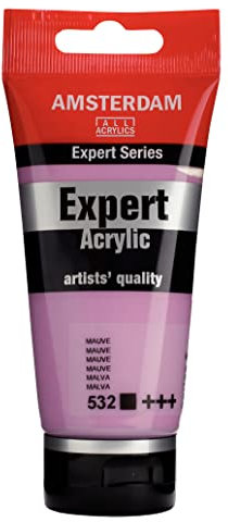 Amsterdam Expert Series Acrylic Paint Tube 75 ml - Mauve 532 - Pigments de qualité artistique, résistants à la lumière, fini satiné durable