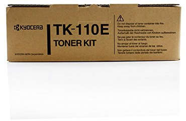 Original Kyocera/Mita 1T02FV0DE1 / TK110E Toner (schwarz, ca. 2.000 Seiten) für FS 1016, 1116, 720, 820, 920