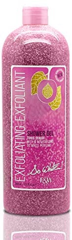 FAIR & WHITE So White Exfoliating Shower Gel/Tonic Scrub 940ml / 31.8fl.oz.