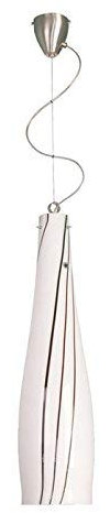 Lampenlux Pendellampe Pendelleuchte Bolero Glasschirm Opal Weiß Fassung E27 H 31cm