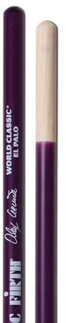 Vic Firth World Classic Signature Series Timbale Drumsticks - Alex Acuña 'El Palo' - Purple