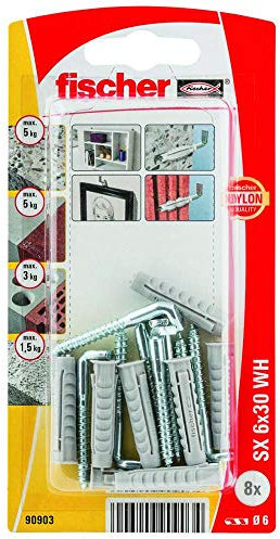 fischer - Blister Sx 6X30 Ak / (Blister de 8 Uds), 90903