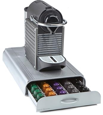 Contenedor para almacenamiento de Mind Reader (nestry6pc-sil), color plateado