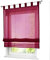 1er-Pack Raffrollo mit Schlaufen Gardinen Voile Transparent Vorhang (BxH 140x155cm, weinrot)