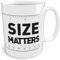 Black Raven Design - Size Matters, Ceramic Mug, 11fl oz