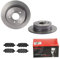 BREMBO BREMSSCHEIBEN Ø292mm + BREMSBELÄGE HINTEN FÜR NISSAN QASHQAI/QASHQAI