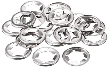 sourcing map 20 Stück Sicherungsscheiben M16 Klemmscheiben 15.3mm Innendurchm. 28 mm Außendurchm. Unterlegscheiben Drücken Verriegelung Clip 304 Edelstahl