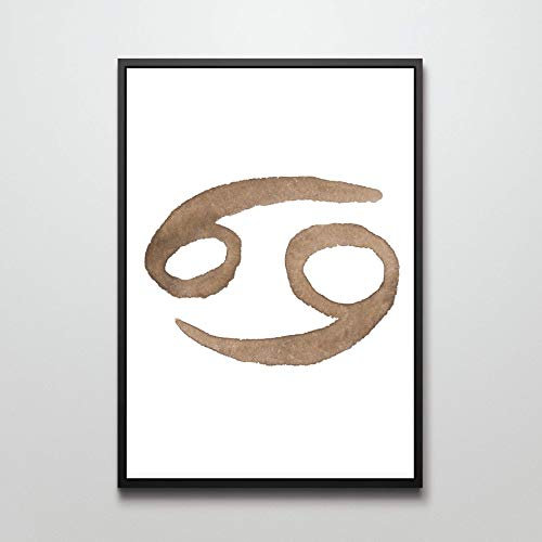 Din A4 Kunstdruck ungerahmt Sternzeichen Krebse Zodiac Cancer Astrologie Sterne Aquarell Wasserfarbe modern Geschenk Druck Poster Deko Bild
