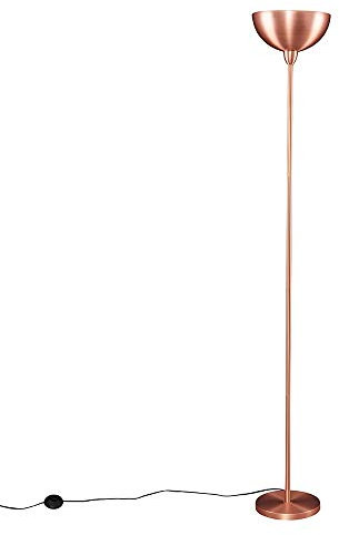 MiniSun | Modern Copper Uplighter Floor Lamp with a Bowl Shaped Shade | Floor Lamps & Torchieres, Home Décor & Improvement Essential