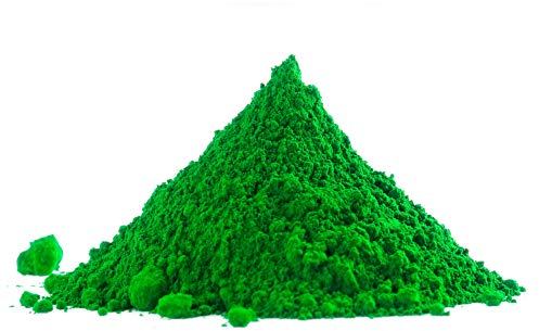 Eisenoxid Pulver Trockenfarbe Oxidfarbe Pigmentfarbe Pigmentpulver für Beton Estrich Zement Gips Putz Epoxidharz Boden Wand Garage etc. Grün - 25Kg (5x5Kg)