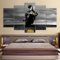 YDWD 5 Stück Leinwand Malerei drucken HD gedruckt Wandkunst Poster Moderne Leinwand 5 Panel Motorrad für Wohnzimmer Bilder Home Decor Modulare Malerei Kinderzimmer Wohnzimmer Bedro