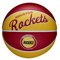 Wilson Mini-Basketball TEAM RETRO, HOUSTON ROCKETS, Outdoor, Gummi, Größe: MINI