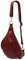SH Leder ® echt Leder Hüfttasche Damen Herren Unisex Gürteltasche für Festival Reise Bauchtasche mittelgroße Crossbody Bag Frauen Ledertasche 32x17cm Marie G528 (Dunkelrot)