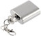 Hip Flasks for Men Women Portable 1oz Mini Stainless Steel Hairbrush Flask Hip Flask Alcohol Flagon with Keychain