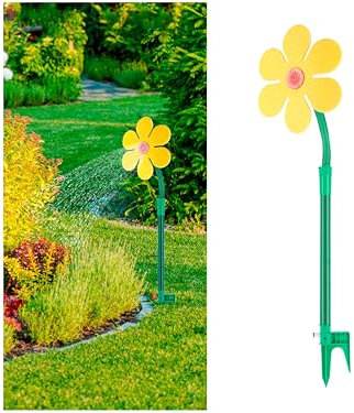 Gartensprinkler Blume Sonnenblume │ gelb H105cm Erdspieß │ Sprinklerblume Bewässerung Garten Beet