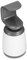 Casa & Casa Regent Soap Dispenser, Dishwashing Dispenser Pump Bottle for Kitchen & Bathroom, Compact, Non-Slip Base, Stylish Home Décor, Refillable Liquid Dispenser (White/Grey)