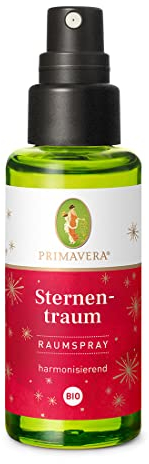 PRIMAVERA Sternentraum Raumspray bio 50 ml – Orange, Zimt, Grapefruit - Raumduft Spray, Airspray, Aromatherapie