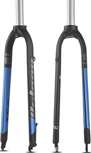 MTB Fork Disc Brake 1-1/8 Inch Fork 26/27.5/29 Universal Rigid Front Fork Black Matt MTB Bicycle Fork for Mountain Bike