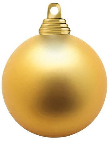 Deco Woerner Dunkelgold, Matte Weihnachtskugeln aus schwer entflammbarem Kunststoff, 8 cm Ø - 12 Stück