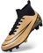 DimaiGlobal Scarpe da Calcio Uomo Sportivo attività all'aperto Tacchetti Professionali competizioni Scarpe da Allenamento Teenager Scarpe da Calcetto Prato Artificiale 46EU Oro