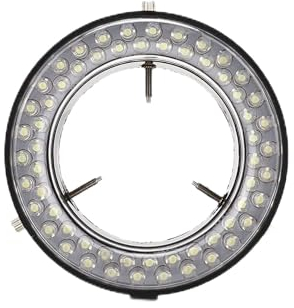 220V 4.5W DC12V Ringlicht Stereo Mikroskop Licht, Mikroskop Led Ringlicht mit 56 LEDs, einstellbare Helligkeit für Stereo Mikroskop Kamera Zubehör für Schmuck Reparatur