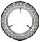 220V 4.5W DC12V Ringlicht Stereo Mikroskop Licht, Mikroskop Led Ringlicht mit 56 LEDs, einstellbare Helligkeit für Stereo Mikroskop Kamera Zubehör für Schmuck Reparatur