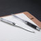 Naapesi Brieföffner, 2 Stück Brieföffner aus Metall Umschlagöffner, Büropapiermesser Brieföffnerschneider, Messer zum Öffnen von Umschlägen, Briefmesser für Schule, Büro und Zuhause (Silber, Schwarz)