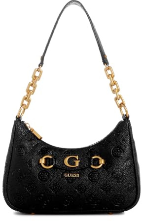 GUESS Damen Izzy Peony Top Zip Shoulder Bag Schultertasche, Reißverschluss Oben