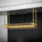 Weinregal Metall Für 24 Flaschen, Weinregal Wand, Wandmontage Weinregal,Flaschenregal Stapelbar Für Keller, Gastronomie Und Lagerraum, Modular Erweiterbare Flaschen- Und Weinlagerung ( Color : Gold ,